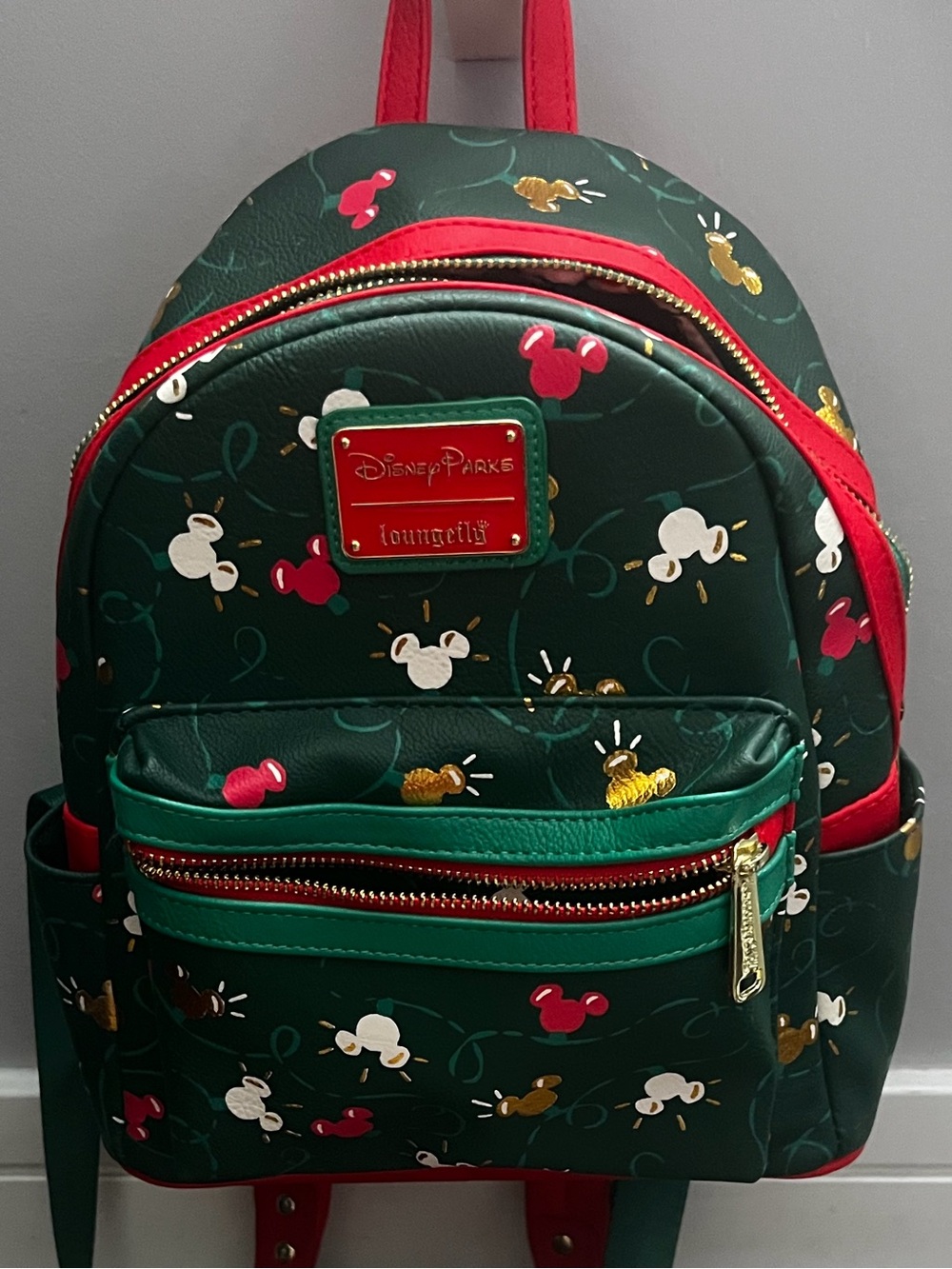 Loungefly Christmas Mickey lights backpack